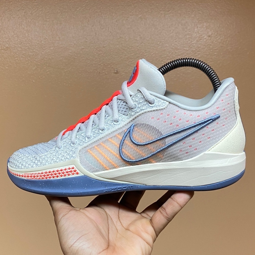 Nike Sabrina 1 'Grounded' Light Bone Laser Orange Ashen Slate” Size 8 FQ3381 002 - Picture 6 of 16